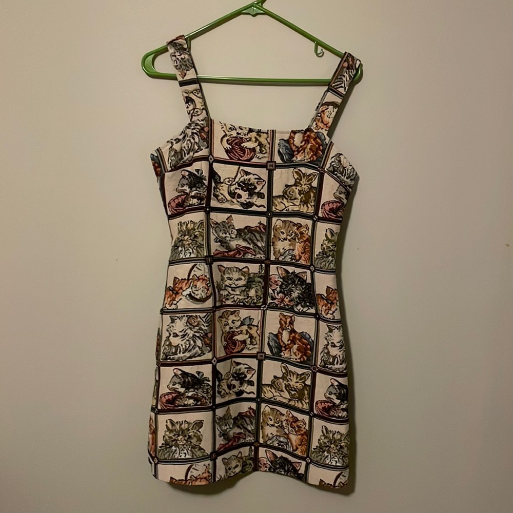 Cat Tapestry Dress